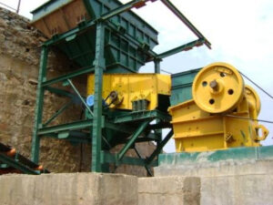 A powerful Jaw Crusher in action, efficiently crushing various materials for construction and mining applications. This robust equipment ensures reliable performance, reducing downtime and increasing productivity for clients. Its cost-effective design maximizes efficiency without compromising quality, making it an ideal solution for those seeking budget-friendly and high-performance crushing solutions.